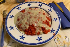 Risotto barbabietola e gorgonzola