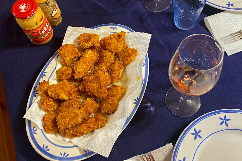 Nuggets di pollo ai cornflakes